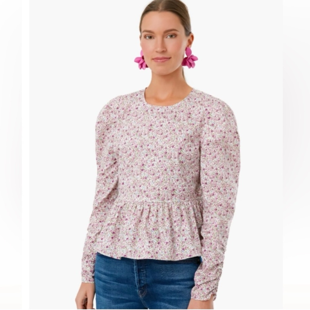 Tuckernuck Pink Floral Blouse